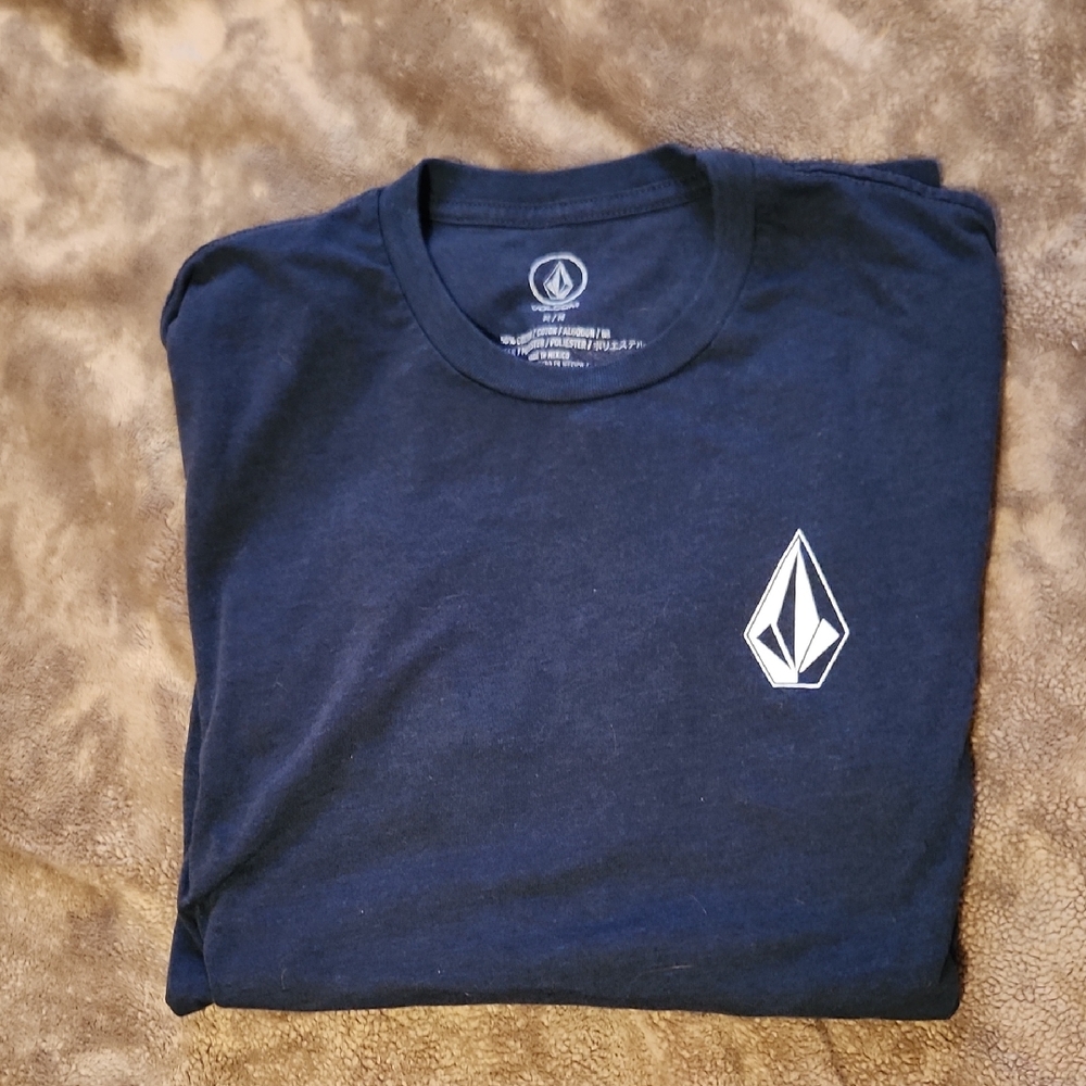 Volcom Navy Blue Long Sleeve Tee Size Medium